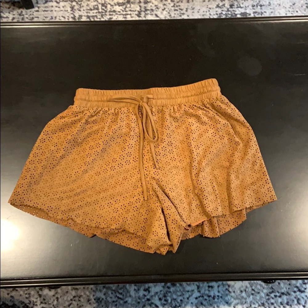 Suede Shorts